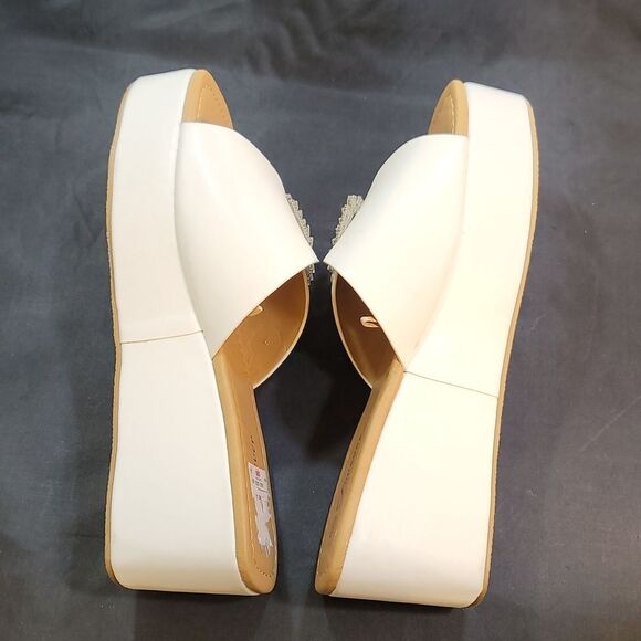 BRAND NEW FOREVER OPEN-TOE BLOCK HEEL ESPADRILLE WEDGE SANDAL G1 - Picture 10 of 12
